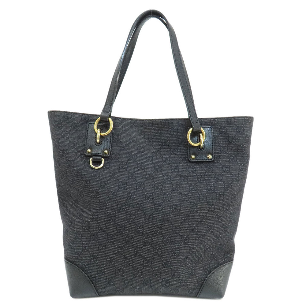 Gucci GG Outlet Tote Bag Canvas Black